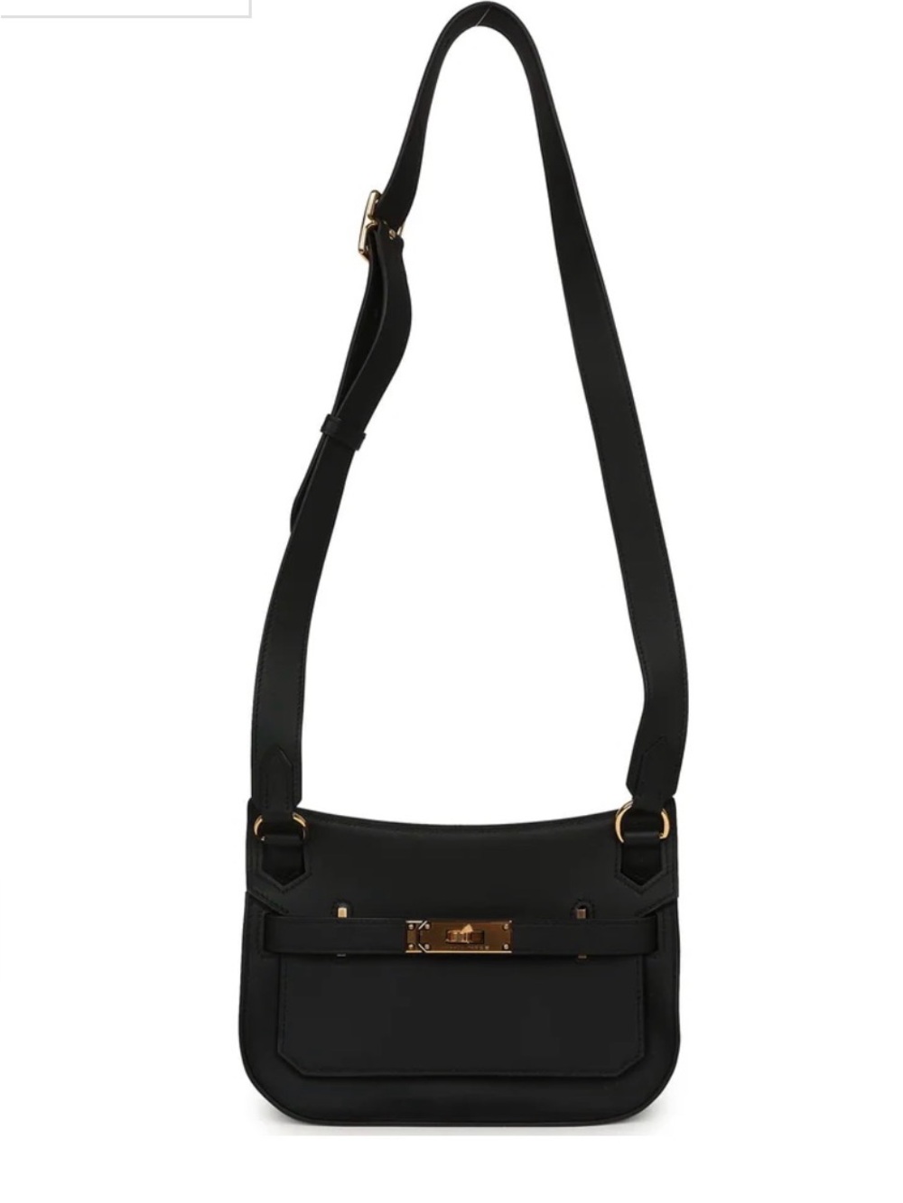 Hermès Mini Jypsiere Black Swift Gold Hardware
